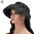 thumbnail image 3 of Luxtrada 2 in 1 Sun Visor Hats Headbands for Women Wide Brim Roll-up Summer Beach Hats Sun Visor Cap Hat UPF 50+ UV Sun Protection Foldable Packable, 3 of 9