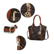 MKF Collection Jeneece Women's Tote Bag, Signature Vegan Leather Shoulder Bag Handbag Purse by Mia K - Black