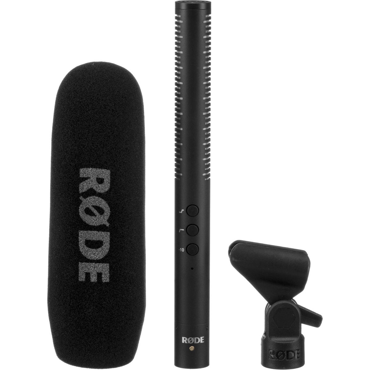 Rode NTG-4 Directional Condenser Shotgun Microphone with 14cm Rycote Long Hair SoftieWind Kit