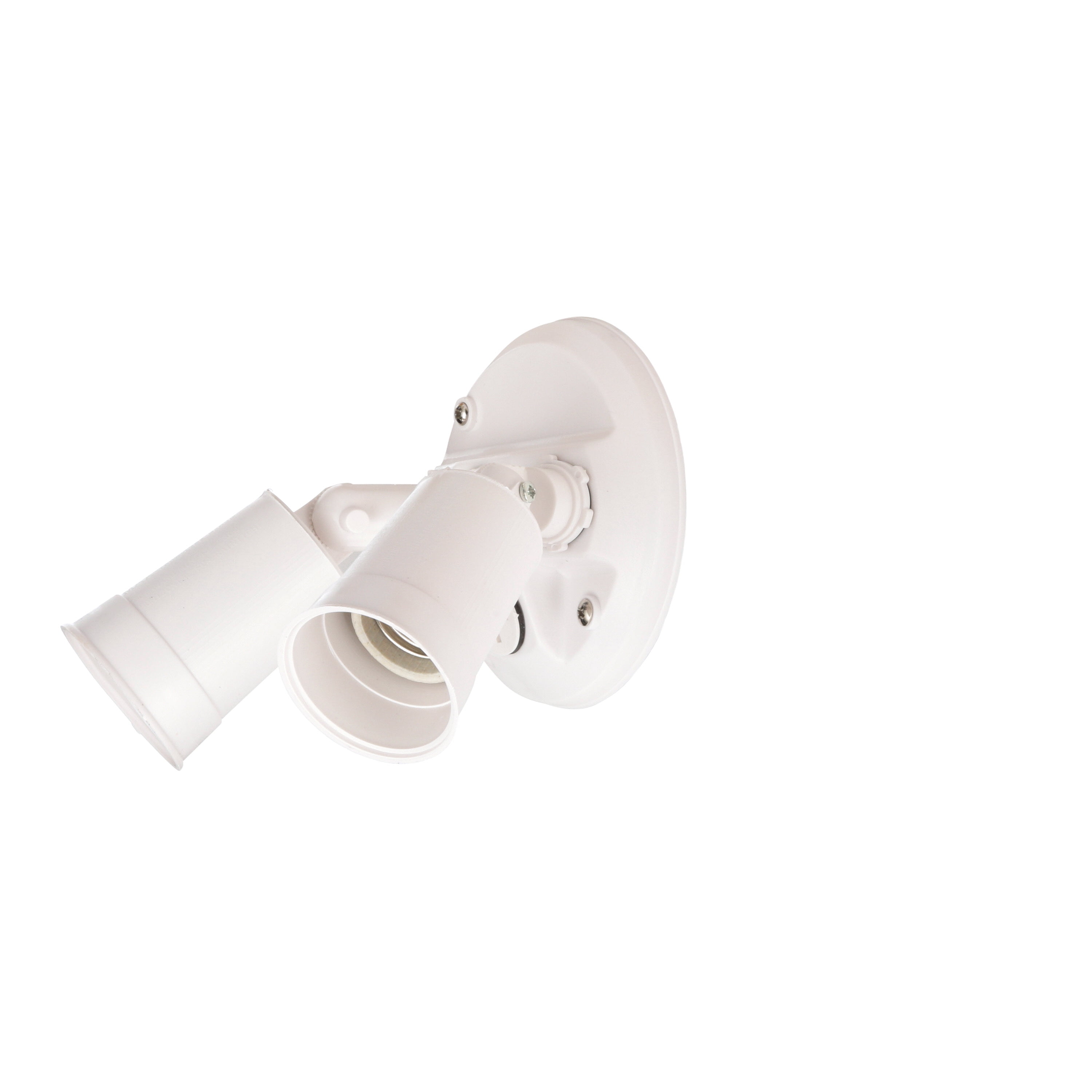 Brink's Dual Lamp Flood Security Light, White Finish