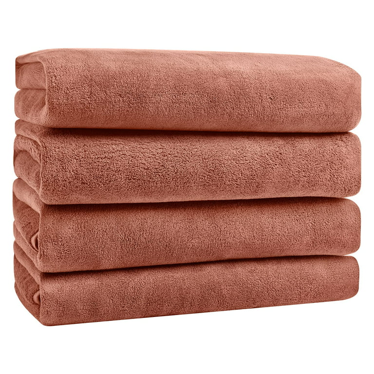  GraceAier Ultra Soft Bath Towels 4 Pack (28 x 56) - Quick  Drying - Microfiber Coral Velvet Highly Absorbent Towel for Bath Fitness,  Bathroom, Sports, Yoga, Travel : Home & Kitchen