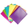 thumbnail image 2 of Carpetas Pop De Plástico De Colores De Jam Paper, Carpetas Duraderas De 2 Bolsillos Con Perforadora De 3 Orificios, Colores De Lunares Surtidos, Paquete De 6, 2 of 5