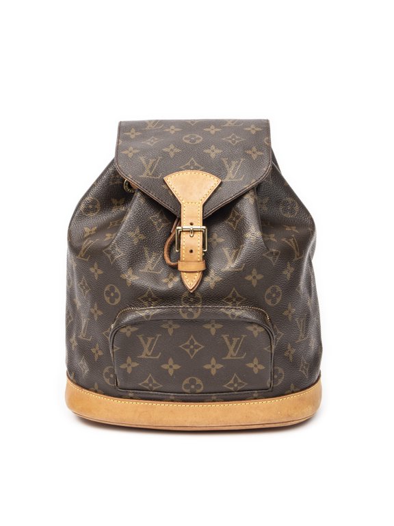 Pre-Owned Louis Vuitton Brown Montsouris MM Backpack Monogram Canvas