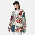 thumbnail image 3 of Kdxio Patchwork In Country Style Print Women Men Sun Protection UPF 50+ Jackets Zip Up Long Sleeve Hoodie Hiking Lightweight with Pockets, 3 of 7