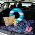 thumbnail image 2 of Jeiento Purple Large Mandala Car Trunk Mat For Dogs Anti-Shed Vehicle Rear Liner Scratch Proof All Season Floor Mat For Truck Van, 2 of 6