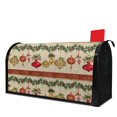 thumbnail image 1 of Meery Christmas Christmas Bells Winter Pine Tree Post Letter Box Cover Winter Garden Mailbox Covers Size 21X25.5 Inch Letter Box Covers Decoration for Outside, 1 of 4
