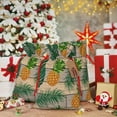 thumbnail image 6 of Xecao Pineapples Palm Leaves Print Burlap Gift Bags with Drawstring and Gift Tags, Gift Bags, Burlap Bags, Jute Bags for Party, Christmas, DIY Craft Bags-Small, 6 of 9