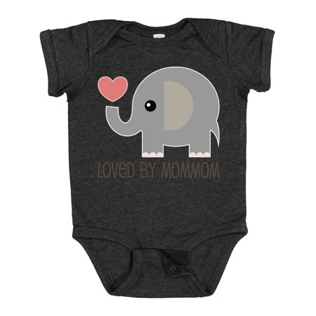 

Inktastic MomMom Grandma Loves Me Baby Outfit Gift Baby Boy or Baby Girl Bodysuit