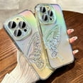 thumbnail image 2 of Butterfly Laser Gradient Colorful Quicksand Aesthetic Clear TPU Case for Women Girls Compatible with iPhone Case (iPhone 14 Pro Max), 2 of 7