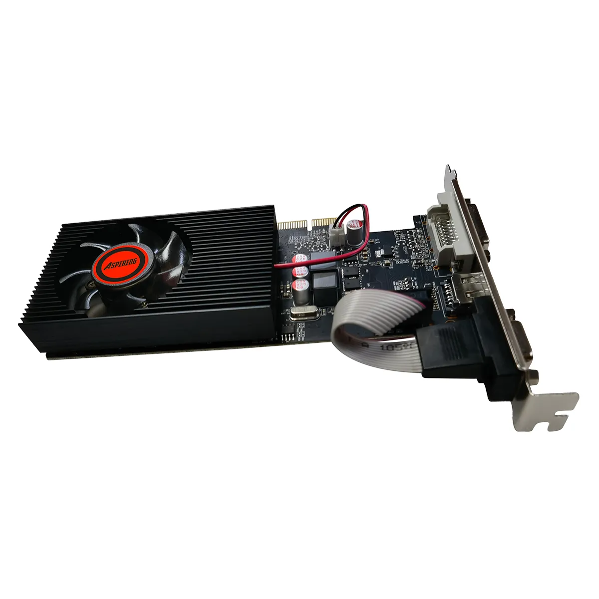 GT220 1GB DDR3 128bit Graphics Card, Support DirectX 10.1 Single Fan Low PC Video Card, PCI Express X16 2.0, HDMI/DVI/VGA Interface