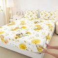 thumbnail image 5 of Erosebridal Mouse King Sheets for Girls, Dandelions Bedding, 4 Pieces 1 Flat Sheet 1 Fitted Sheet and 2 Pillowcases, 5 of 6