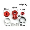 thumbnail image 3 of Xingzhi Alloy Aluminum Servo Arm Rocker Accessory Server for 1/10 RC Cars Boat Buggy S Red, 3 of 9