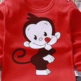 thumbnail image 6 of Gibobby Baby Boys Pajamas Boy'S Pajama Sets Soft Long Sleeve 2 Piece Sleepwear Sets Cute Print Boys Pajamas For Boy Casual Kids Sleepwear Toddler Boys Clothes,Red,Size 6-12 Months, 6 of 6