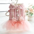 thumbnail image 5 of Pet Dress - Fungus Lace Doll Collar, Mesh Stitching, Bowknot, Adorable, Pet Two-legged Princess Dress for Home, 5 of 8