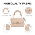 thumbnail image 3 of El bolso de moda de cuero artificial plisado bolso de hombro tipo bandolera es popular este año., 3 of 6