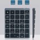 thumbnail image 3 of Teclado numérico Bluetooth de 28 teclas de aleación de aluminio, teclado portátil con divisor de concentrador USB para Ipad, 3 of 5