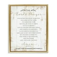 thumbnail image 5 of Stupell Industries The Lords Prayer Our Father Rustic Distressed White Wood Look Metallic Gold Framed Floating Canvas Wall Art, 16x20, by Jennifer Pugh, 5 of 5
