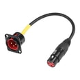 thumbnail image 1 of Cable XMSJSIY XLR macho tipo D para montaje en panel XLR hembra de 30 cm, 1 of 7