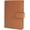 Brown, variant on Passport Wallet RFID Blocking Leather Credit Card Case Slim Travel Wallet with Zipper Coin Pocket and Pen Holder