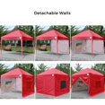 thumbnail image 4 of Quictent Privacy 8x8 Pop up Canopy tent Instant Folding Outdoor Canopy with Sidewalls Mesh Windows and Wheeled Bag Waterproof (Red), 4 of 8