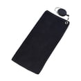thumbnail image 2 of Toalla de golf Toalla de bolsas de golf suave con clip de limpia de tela de golf accesorio Negro, 2 of 8