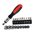 thumbnail image 1 of Home Repair Tool Set With Ratchet Screwdriver Bits And Socket Extension, 1 of 9