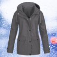 thumbnail image 2 of Womens Waterproof Rain Jackets Lightweight Zip Up Windbreaker Active Outdoor Casual Hooded Trench Coats with Pockets, 2 of 3