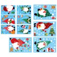 thumbnail image 1 of Decoraciones navideñas para ventanas electrostáticas de Papá Noel y alces, para vacaciones, decoración de fiestas, 1 of 5