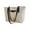White, variant on Large Tote Bags for Women Leather Strap Canvas Handbags Purse Ladies Work Shoulder Bag Underarm Pocket for College Daily Black