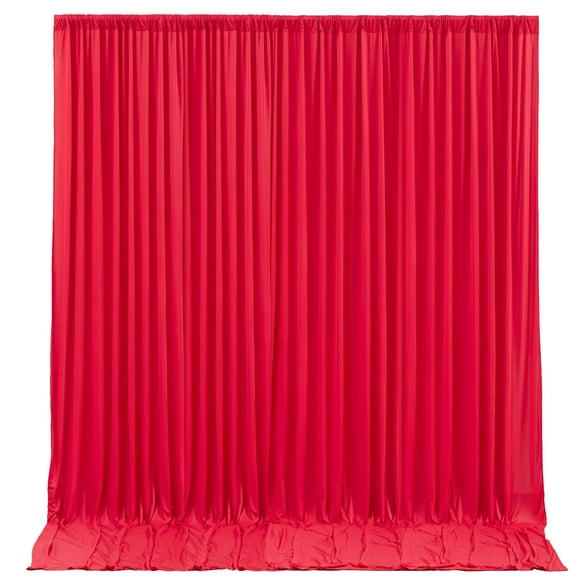 Cortinas de Fondo Wish Care Rojas 4 Paneles 1,5x3 m Poliéster