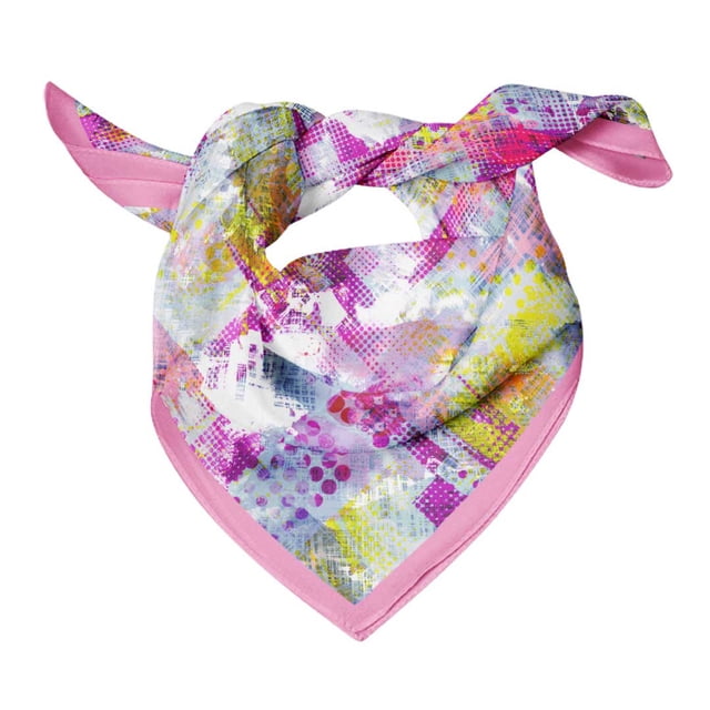 Bimba Womens Rectangular Printed Cotton Voile Scarf Neck Head Wrap-40 x 40 Inches