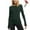 Army Green（Xmas Stocking）, variant on Coorders Women's Thermal Fleece Top, Stretch Fleece Women's Long Sleeve Turtleneck Base Layer Top,Red,Size XXL