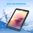 thumbnail image 4 of Tablet Waterproof Case For Samsung Galaxy Tab A2 10.5 Inch（T590） Underwater Case Rain Snow Dust Proof Protective Slim Cover (Black), 4 of 7