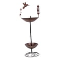thumbnail image 3 of Comedero para Pájaros, Adorno de Hierro, Bebedero para Pájaros, Resistente Al Agua, Gran Capacidad, Regalo, Jardín, Patio, Decoración Exterior., 3 of 9