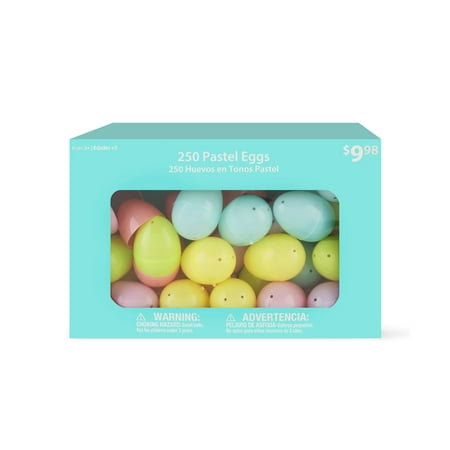 Way To Celebrate Easter Eggs, Pastel, 250 Count