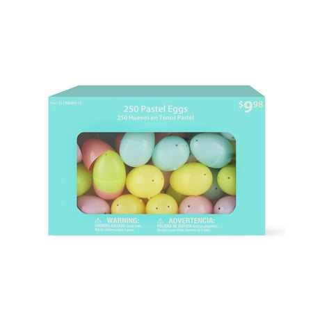- Way To Celebrate Easter Eggs, Pastel, 250 Count