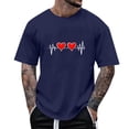 thumbnail image 1 of Tops para hombre, blusas y camisas de manga corta con cuello redondo para hombre, camisetas casuales con estampado de moda para hombre, blusa de manga corta, blusa de poliéster para hombre., 1 of 4