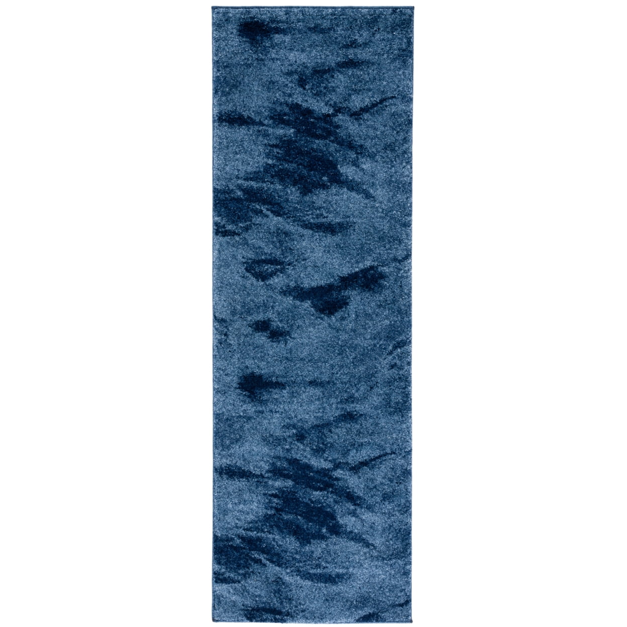 SAFAVIEH Retro Panit Abstract Runner Rug, Light Blue/Blue, 2'3" x 7'