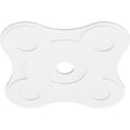 thumbnail image 2 of 36"OD x 5"ID x 12 1/2"C x 1"P Luna Architectural Grade PVC Contemporary Ceiling Medallion, 2 of 11