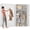 White, variant on Marcree Metal Storage Cabinet with 2 Doors, Black 72” Steel Storage Wardrobe Cabinet, Employees Locker Closet Clothing Coat Steel Wardrobe Cabinet with Hanging Rod for Garage, Gym, Home Office