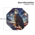 thumbnail image 2 of Naloa Night Sky Bald Eagle Leather Coasters for Drinks, Durable Drink Coasters 4 Set for Tabletop Protection, Luxurious Home Décor and Housewarming Gift ( {designName})Octagon, 2 of 6