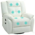 thumbnail image 1 of HOMCOM 8-Point Vibration Massage Recliner Chair for Living Room, Cream, 1 of 10