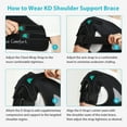 thumbnail image 3 of KD Shoulder Support Brace: Shoulder Stability Brace for Torn Rotator Cuff, AC Joint Pain Relief, Dislocation, Tendonitis, Arthritis - Shoulder Braces for Men/Women with X-Strap Support System, 3 of 8