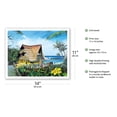 thumbnail image 2 of Hawaiian Hideaway - Hale Hawaii - From an Original Color Painting by Scott Westmoreland - Fine Art Matte Paper Print (Unframed) 11x14in, 2 of 4