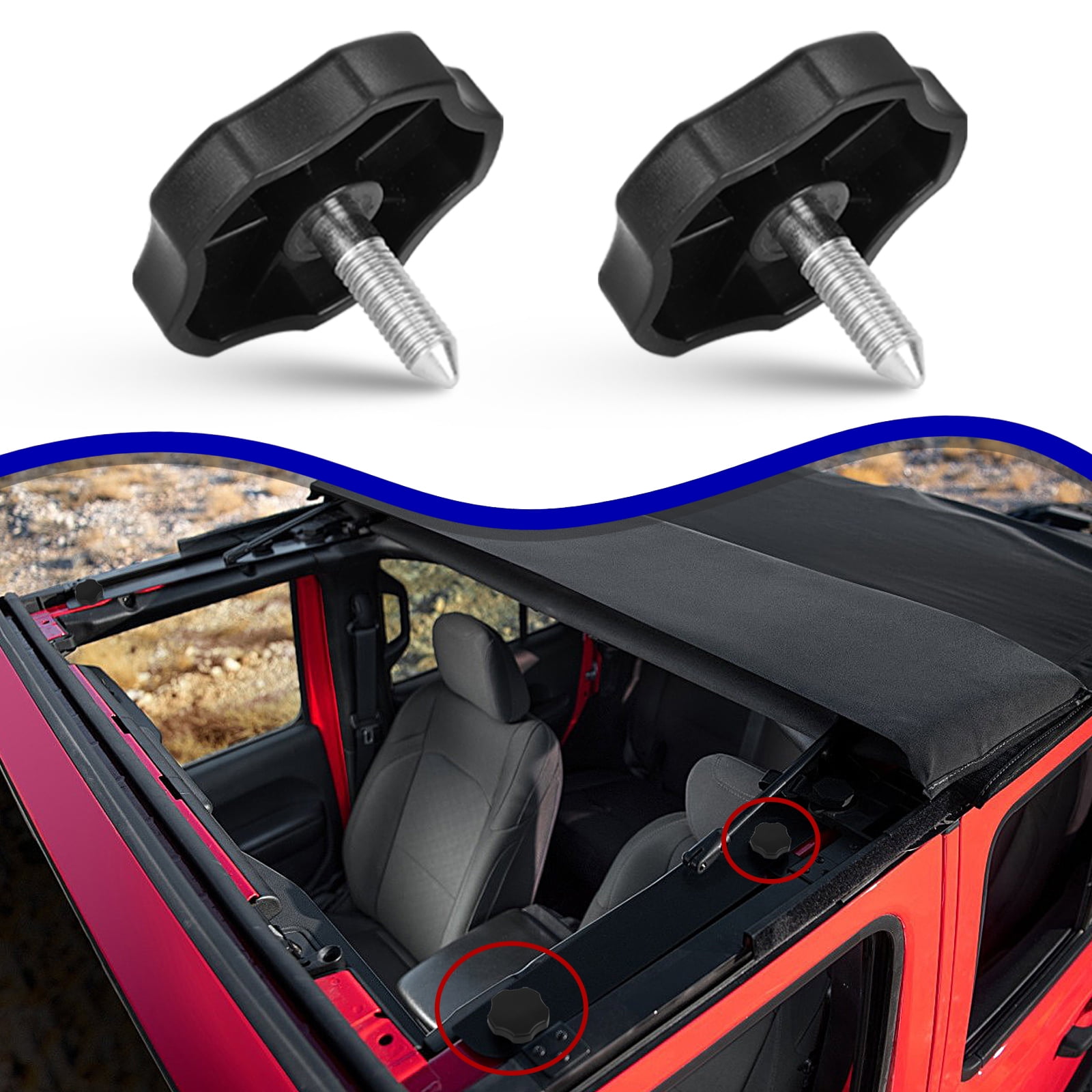 Black Car Inner Handbrake Handle Leather Cover for Jeep Wrangler JK 2012-2018 