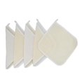 thumbnail image 1 of Paquete de 5 paños de baño de tejido suave para el hogar, spa, ducha, masaje exfoliante, cara y cuerpo, paños de doble cara con exfoliante y toalla de tela de rizo suave, 1 of 3