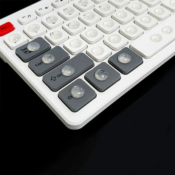 Stickers Silicone Keyboard Sticker Clear Raised Keyboard Sticker for Enhanced Typing Experience Reusable Keyboard Cover with Nail Design