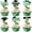 Green, variant on Graduation Cupcake Toppers 2026, 48PCS Class of 2026 Cupcake Toppers, Glitter Graduation Decorations 2026, Cake & Cupcake Toppers for Graduation Party Decorations (Green)