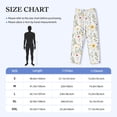 thumbnail image 4 of Bixox Men's Watercolor Floral A Patterned Pajama Pants with Pockets Lounge Clothes for Home, 4 of 5