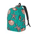 thumbnail image 2 of Balery Starfish and Shell Vintage Canvas Backpack for Men and Women - Large Capacity, Durable Travel Laptop Bag for School, Work, Hiking, and Outdoor Activities, 2 of 7